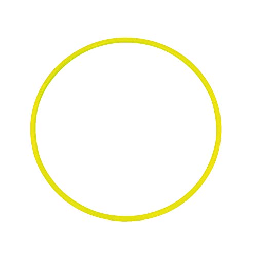 Gymnastikreifen Hula-Hoop Reifen 70 cm Durchmesser Farbe: gelb - 112034-03 von Grevinga