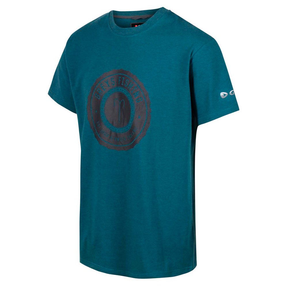 Greys Heritage Short Sleeve T-shirt Blau XL Mann von Greys