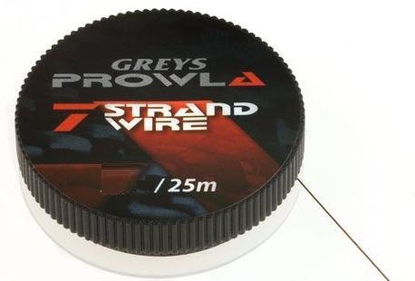 Greys Prowla 7 Strand Wire 25m 15lb Vorfach Vorfachmaterial Raubfischvorfach Raubfisch von Greys