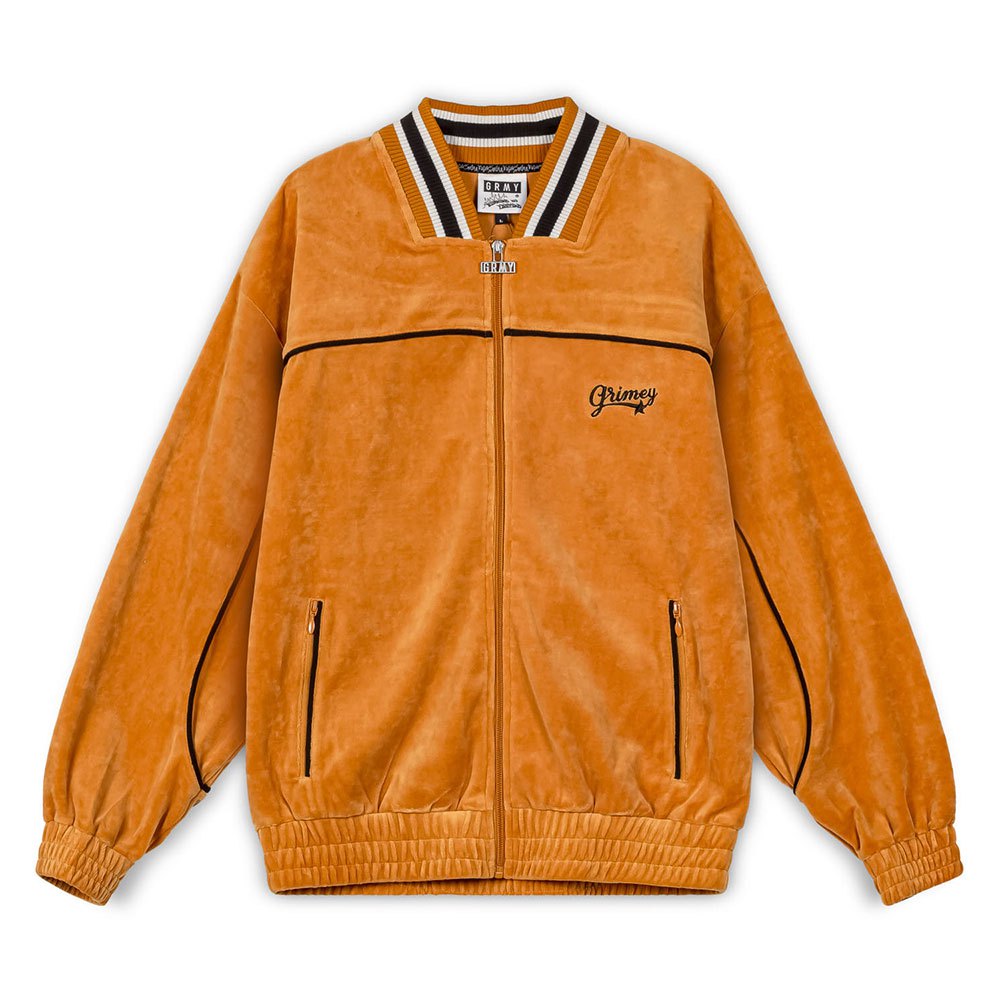 Grimey Madrid Velvet Tracksuit Jacket Orange 2XL Mann von Grimey