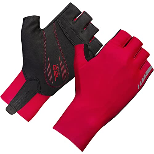 GripGrab Unisex – Erwachsene Aero TT Aerodynamische Profi Radsport Race Handschuhe Kurzfinger Sommer Rennrad Zeitfahren Fahrradhandschuhe, Rot, M von GripGrab