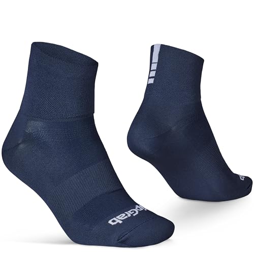 GripGrab Lightweight SL Performance Fahrrad Socken Sommer 1er und 3er Pack Eyecatching 2 Längen Fahrradsocken Kurz Lang von GripGrab