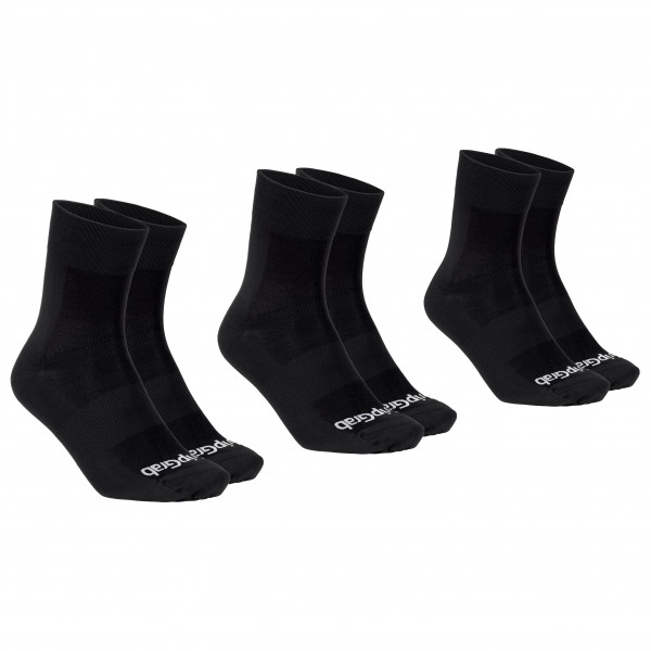 GripGrab - Lightweight SL Summer Socks 3-Pack - Radsocken Gr L - 44-47;M - 41-44;S - 38-41;XS - 35-38 oliv;schwarz von GripGrab