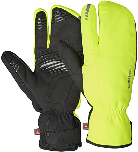 GripGrab Nordic 2 Winddichte Deep Winter 3-Finger Lobster Fahrradhandschuhe Gepolsterte Primaloft Radsport Handschuhe von GripGrab