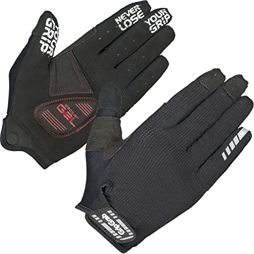 GripGrab Unisex – Erwachsene SuperGel XC Stark Gepolsterte Mountainbike Fahrrad Handschuhe Sommer Langfinger Bike MTB Radsporthandschuhe, Schwarz, S von GripGrab