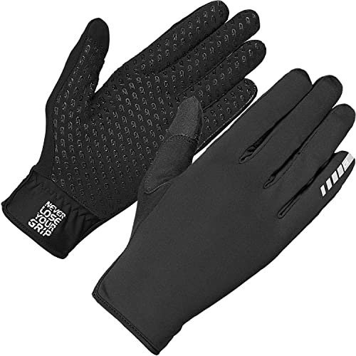 GripGrab Unisex – Erwachsene Raptor Winddichte Profi Fahrrad Übergangshandschuhe Ungepolsterte Frühling Herbst Radsport Gravel Handschuhe, Schwarz, S von GripGrab