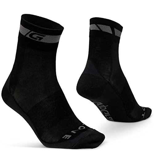 GripGrab Merino Wolle Regular Cut 1er und 3er Pack Fahrradsocken Radsport Strümpfe mit Merinowolle Geschenkbox Set von GripGrab