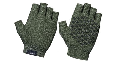 gripgrab freedom gestrickter kurzfingerhandschuh olive von GripGrab