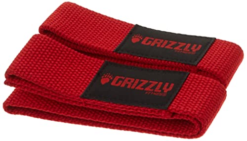 Grizzly Fitness Hebebänder aus Baumwolle, 3,8 cm, für Damen und Herren, Einheitsgröße von Grizzly Fitness