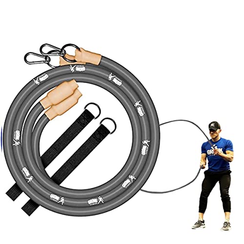 Gronk Fitness Inertia Wave Workout Ropes Edition, schwere Battle Seile mit vielseitigem Anker-Kit für Krafttraining von Gronk Fitness