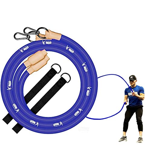 Gronk Fitness Trainingsseil für Inertia Wave Workout Ropes Edition, Heavy Battle Rope Alternative für Krafttraining, sicherer, effektiver, blau von Gronk Fitness