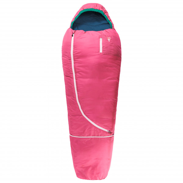 Grüezi Bag - Biopod Wolle Kids World Traveller - Kinderschlafsack Gr bis 170 cm Körpergröße - 140-190 x 65 x 45 cm grün von Grüezi Bag