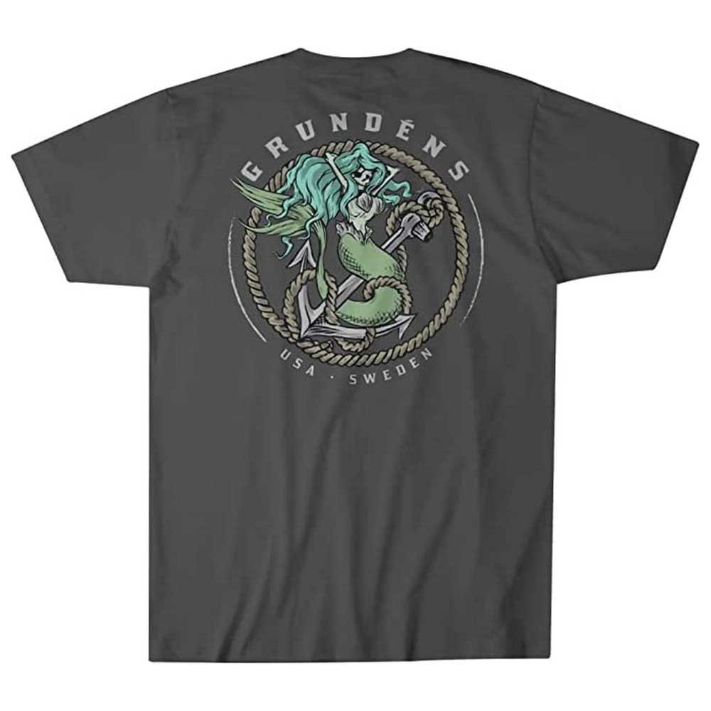 Grundens Mermaid Short Sleeve T-shirt Grau M Mann von Grundens