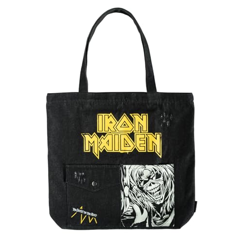 Grupo Erik Shopper Baumwolltasche Iron Maiden Tasche - Einkaufstasche Tote Bag Offizieller Heavy Metal Iron Maiden Fanartikel von Grupo Erik