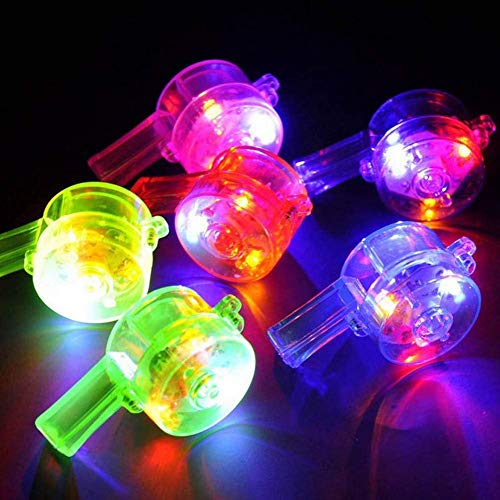 LED-Pfeife beleuchtet blinkend bunt LED Anzünder Spaß im Dunkeln 6 Stück zufällige Farbauswahl von Gshy