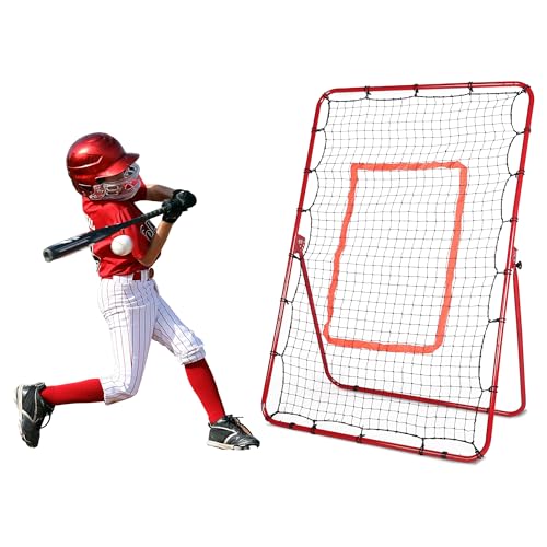 Pitchback für Baseball oder Softball verstellbares Rebounder Netz zum Werfen und Pitching Üben von Gtouse