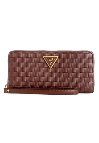 GUESS Lisbet SLG Large Zip Around Wallet Mahogany von GUESS