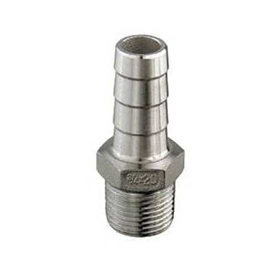 Guidi Guiin1004 10 Mm Stainless Steel Threaded&grooved Connector Silber 1/4´´ von Guidi