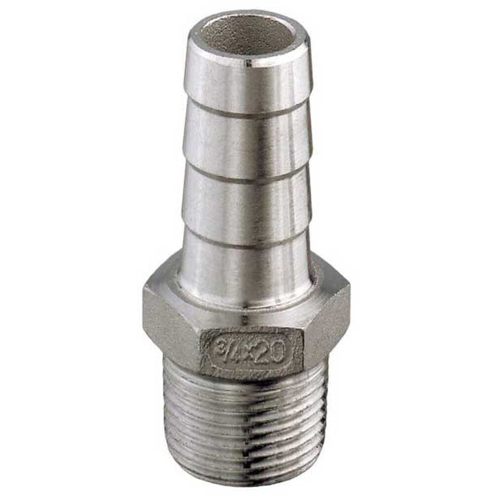 Guidi Guiin1004 25 Mm Stainless Steel Threaded&grooved Connector Silber 3/4´´ von Guidi