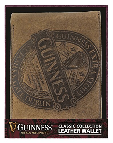 Guinness Brown Leather Wallet with Classic Collection Label Design von Guinness