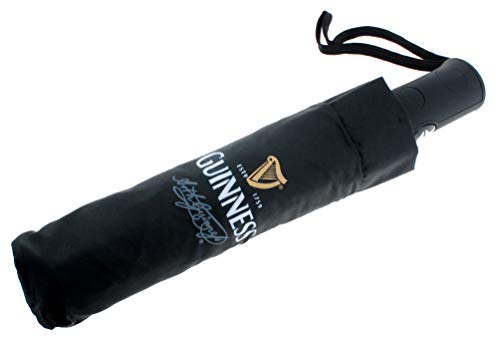 Guinness Regenschirm im Damen-Stil und Druckknopf, Schwarz, 11.8 x 2.0 x 2.0 inches von Guinness
