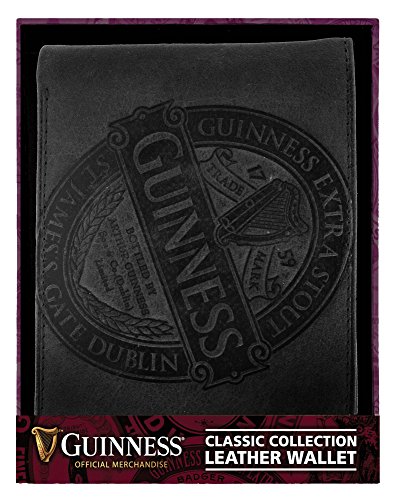 Guinness Black Leather Wallet With Classic Collection Label Design von Guinness