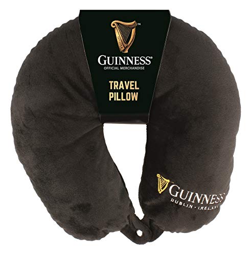 Guinness Designed Travel Pillow With Harp Design, Black Colour von Guinness