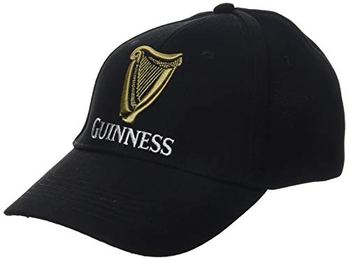 Guinness Herren BLK SIG EMB B/Ball Cap Baseballkappe, Schwarz (Schwarz Schwarz), Einheitsgröße von Guinness