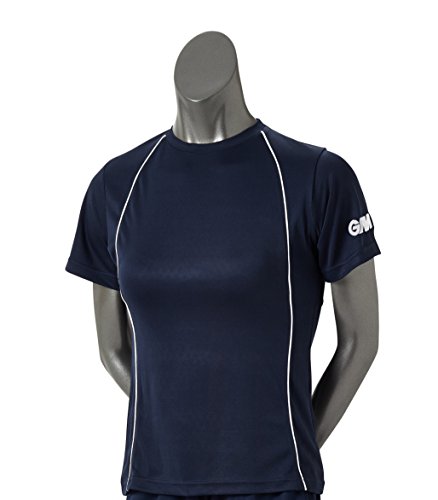 GM Damen Training WEAR T-Shirt, Navy, 16 von Gunn & Moore