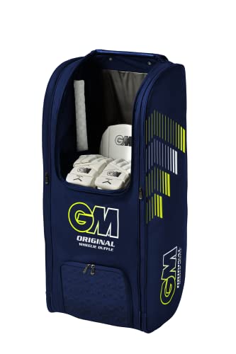Gunn & Moore GM Cricket Wheelie Duffle Bag, Unisex, Marineblau, Größe M von Gunn & Moore