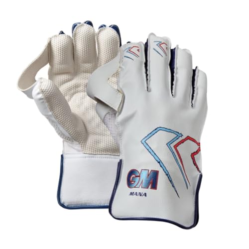 Gunn & Moore GM Cricket Wicket Keeper Handschuhe | Mana | PVC Kunstleder Handrücken | Baumwollfutter & Noppen Gummi Handfläche | Jugendliche | 1 Paar von Gunn & Moore