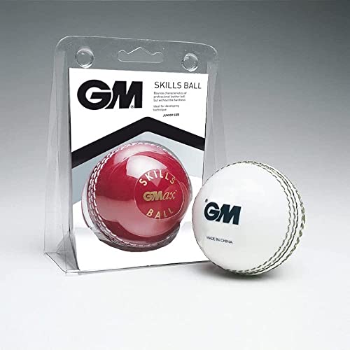 Gunn & Moore GM Skills Ball, BS55 Ben Stokes, Junior Größe 70 g, rot/weiß von Gunn & Moore