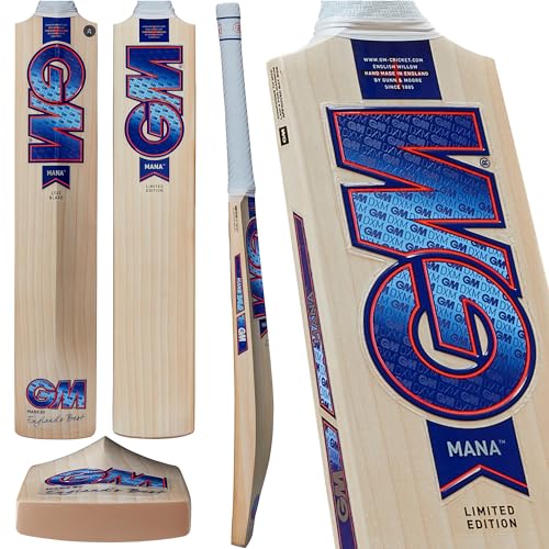 Gunn & Moore Unisex Jugend Mana 404 Cricketschläger, Natur, Harrow Size-Player Height 163-168cm von Gunn & Moore
