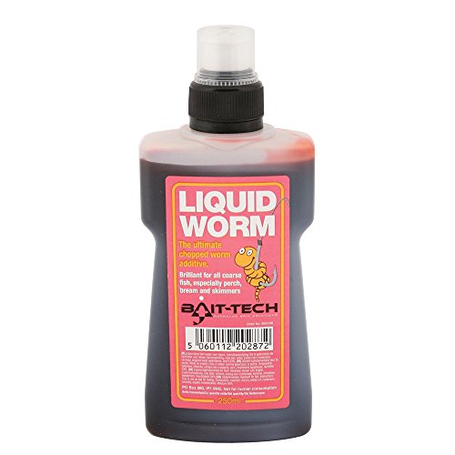 Bait Tech Liquid 250 ml – Additiv Dip Lockstoff, LIQUID WORM von Guoml