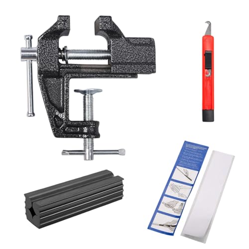 Gupcaqosjw Golfgriff-Set - 4 teiliges Schraubstock Set für Griffwechsel,Entfernungswerkzeug Doppelseitiges Klebeband Für Tisch Metallschaft Standard Für Herren von Gupcaqosjw