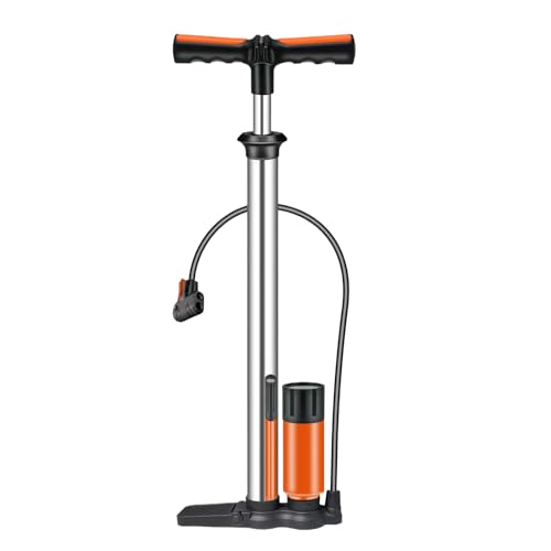Gupcaqosjw Hochdruckpumpe,Edelstahl Tragbare Handluftpumpe | Radpumpen für Fahrrad Sport Wandern Schwimmen Picknick Outdoor von Gupcaqosjw