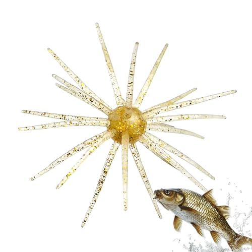 Gupcaqosjw Köder für Hechtangeln - Schwimmender Seeigel Köder - Künstliche Seeigel-Köder für Fluss, See, Salz- und Süßwasser von Gupcaqosjw