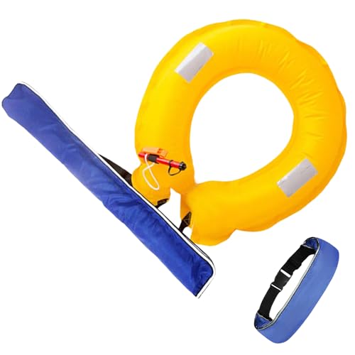 Gupcaqosjw Manuell Aufblasbarer Gurt,Manuell Aufblasbare Ausrüstung Für Erwachsene - Sicherheitsausrüstung Schnellaufblasbar Einstellbar Für Kajak Paddleboarding Boote von Gupcaqosjw