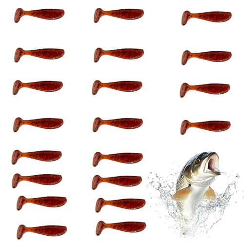 Gupcaqosjw Paddel Tail Schwimmköder - Bassköder Schwimmköder Kunstköder,Angelzubehör Wurftackle für Jungfisch Köder Barsche Zander Crappie von Gupcaqosjw