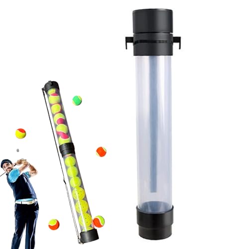 Gupcaqosjw Tennisball Aufnahmerohr - Tennisball Halterohr,Abnehmbares Pickleball Aufnahme Werkzeug mit Schultergurt für Platzmitarbeiter und Trainer von Gupcaqosjw
