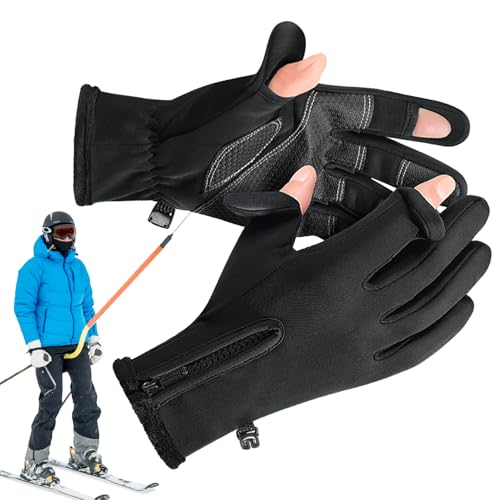 Gupcaqosjw Winter-Fahrradhandschuhe, rutschfeste Handschuhe zum Klettern | wasserdichte Screen Touch Laufhandschuhe - Verschleißfester Fäustling zum Klettern, Wandern, Fahren, Gehen von Gupcaqosjw