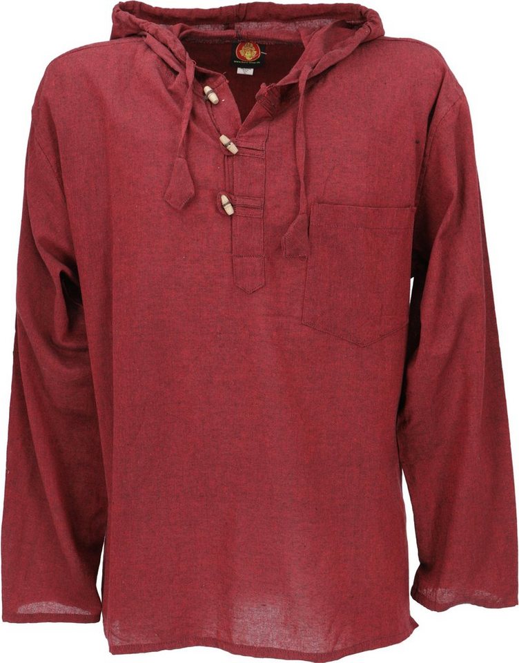 Guru-Shop Hemd & Shirt Nepal Hemd, Goa Hippie Sweatshirt, Yogashirt,.. Ethno Style, alternative Bekleidung von Guru-Shop