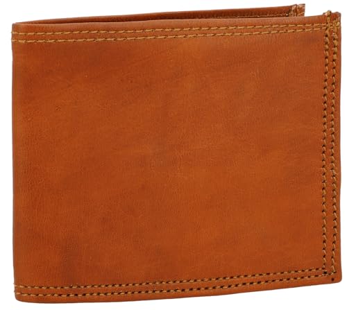 Gusti Geldbörse Leder - Joey Portemonnaie Brieftasche Geldbeutel Vintage Herren Braun Leder von Gusti