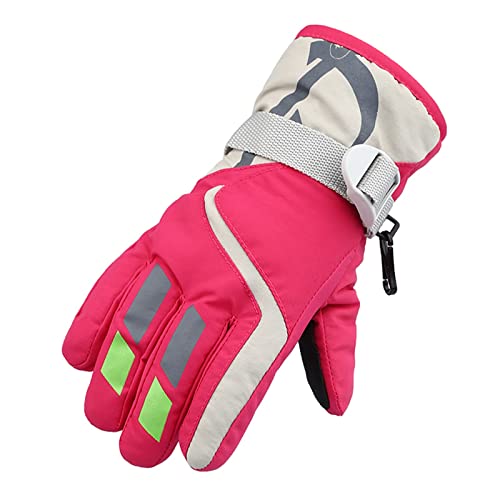 Ski-handschuhe Kinder Warme Handschuhe Wasserdicht Wasserfeste Skifahren Wanderhandschuhe Warme Outdoor Sport Fahrradhandschuhe Winterhandschuhe Radfahren Geburtstagsgeschenk für eine Familie von Gyaimxfu