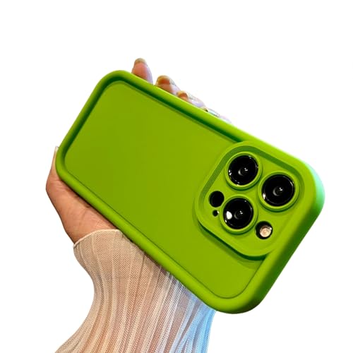 Gyios Handyhülle Anwendung Von Phone 14 Pro Max Einfacher Mobiltelefon Charakter Phone 15 Pure Color Phone Hülle-grün-phone15promax von Gyios