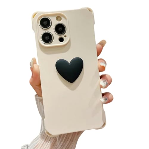 Gyios handyhülle iPhone 11 Love Heart Mattelefonhülle Für Phone 15 14 13 12 11 Pro Max Plus Schockdes Kiesegel Weiche TPU Rückenabdeckung-für Phone 11-weiß von Gyios