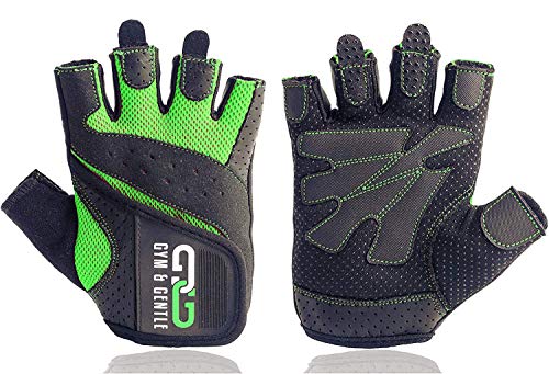 Gym & Gentle Damen Fitness Handschuhe - Schutz für Frauen beim Sport/Kraftsport/Fahrrad/Bodybuilding/Hanteltraining/Gym (Grün, L) von Gym & Gentle