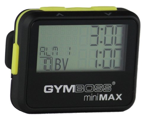 Gymboss Minimax Intervallzeitgeber Und Stoppuhr Schwarz-Gelb Softbeschichtung von Gymboss