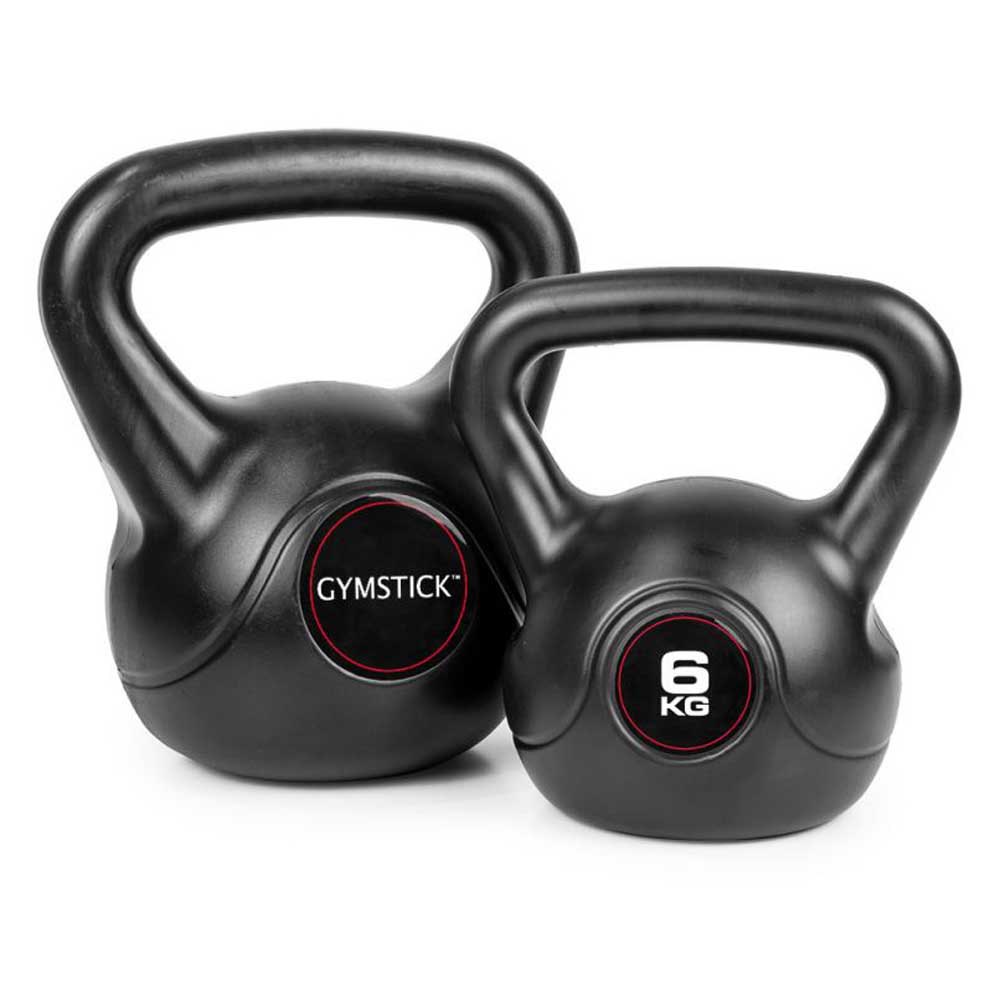 Gymstick Vinyl Kettlebell 12kg Schwarz 12 kg von Gymstick