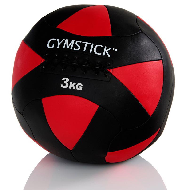 Gymstick Wall Medicine Ball 3kg Rot,Schwarz 3 kg von Gymstick
